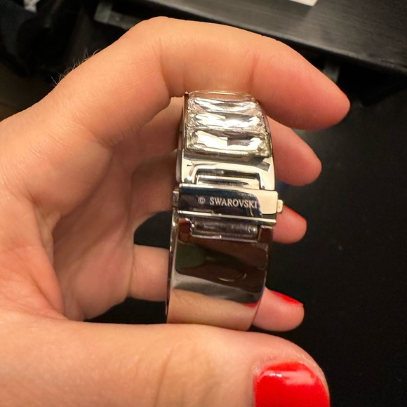 COPY - Swarovski | Silver B&W Ombre Bangle Bracelet - Picture 5 of 8